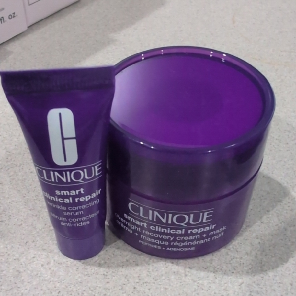 Clinique Smart Clinical Repair Overnight Recovery Cream Mask With Wrinkle Serum